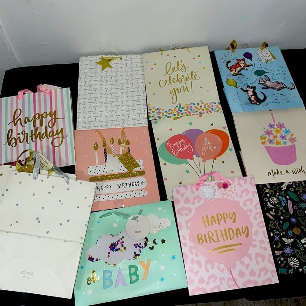 New bundle set Set of 13 paper gift bags for different occasions